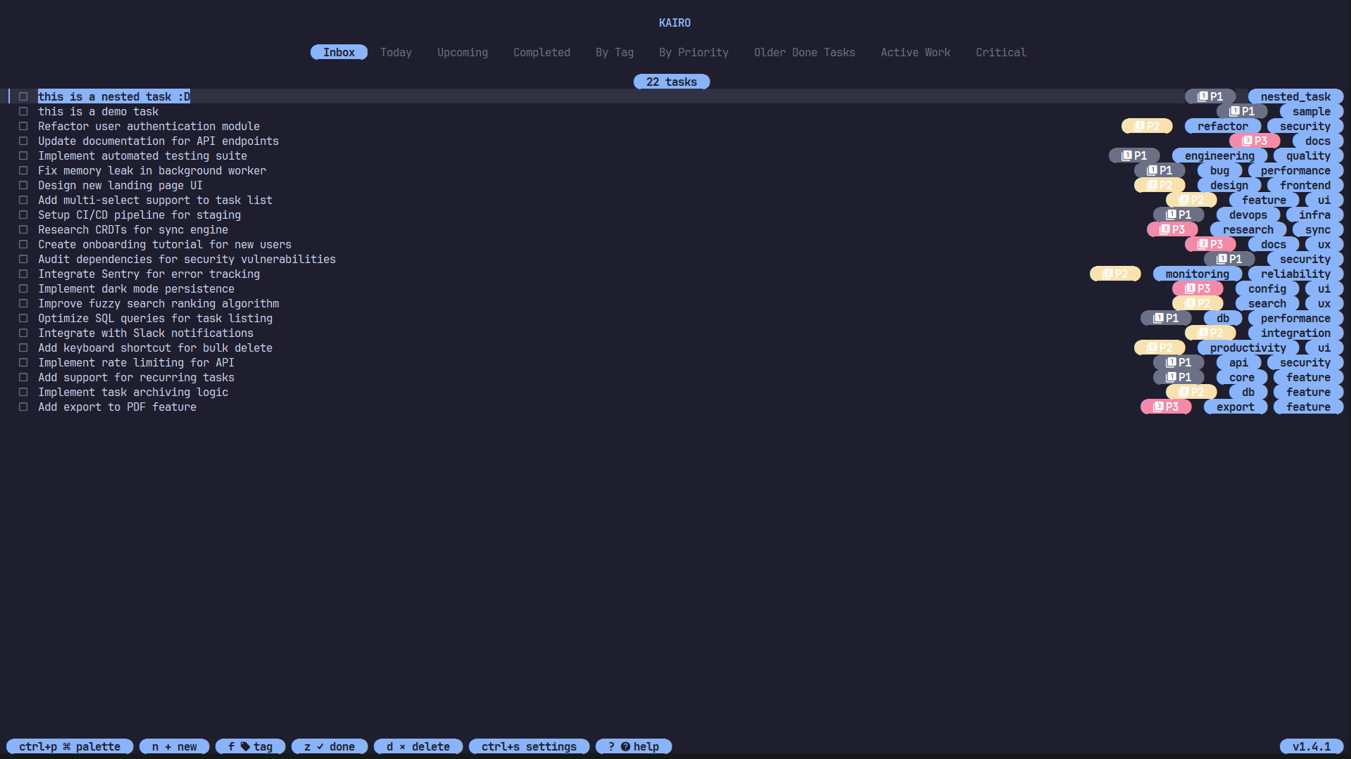 Kairo Home Screen