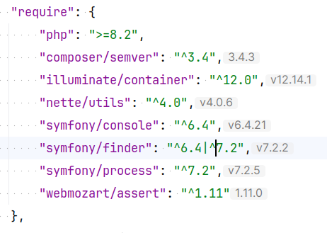 Outdated composer.json