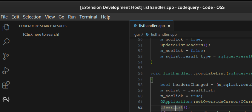 codequery4vscode treeview