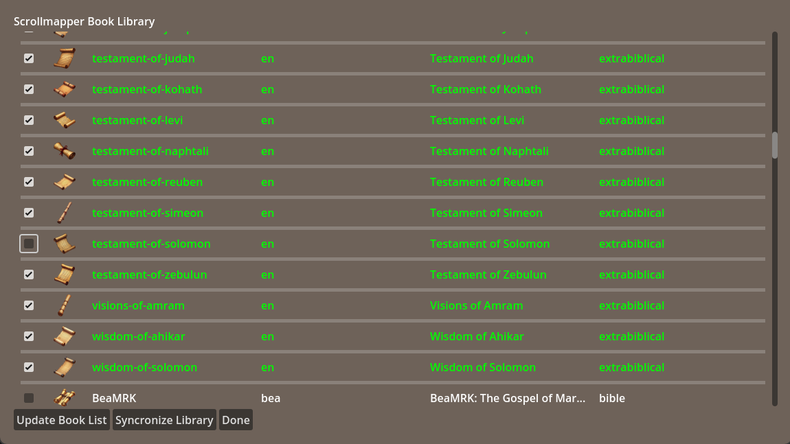 Synchronize Library