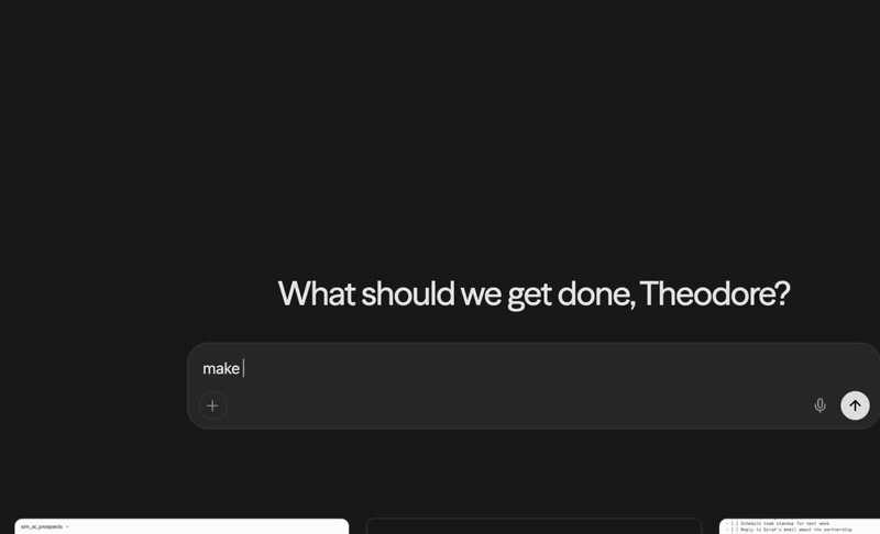 Mothership generating a document from a prompt