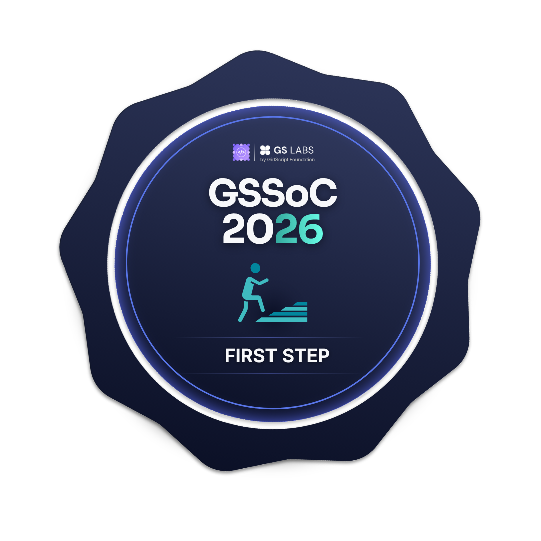 GSSoC First Steps Badge