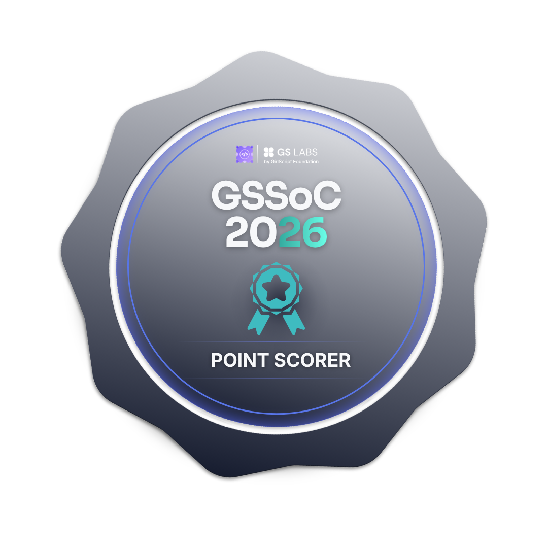 GSSoC Point Scorer Badge