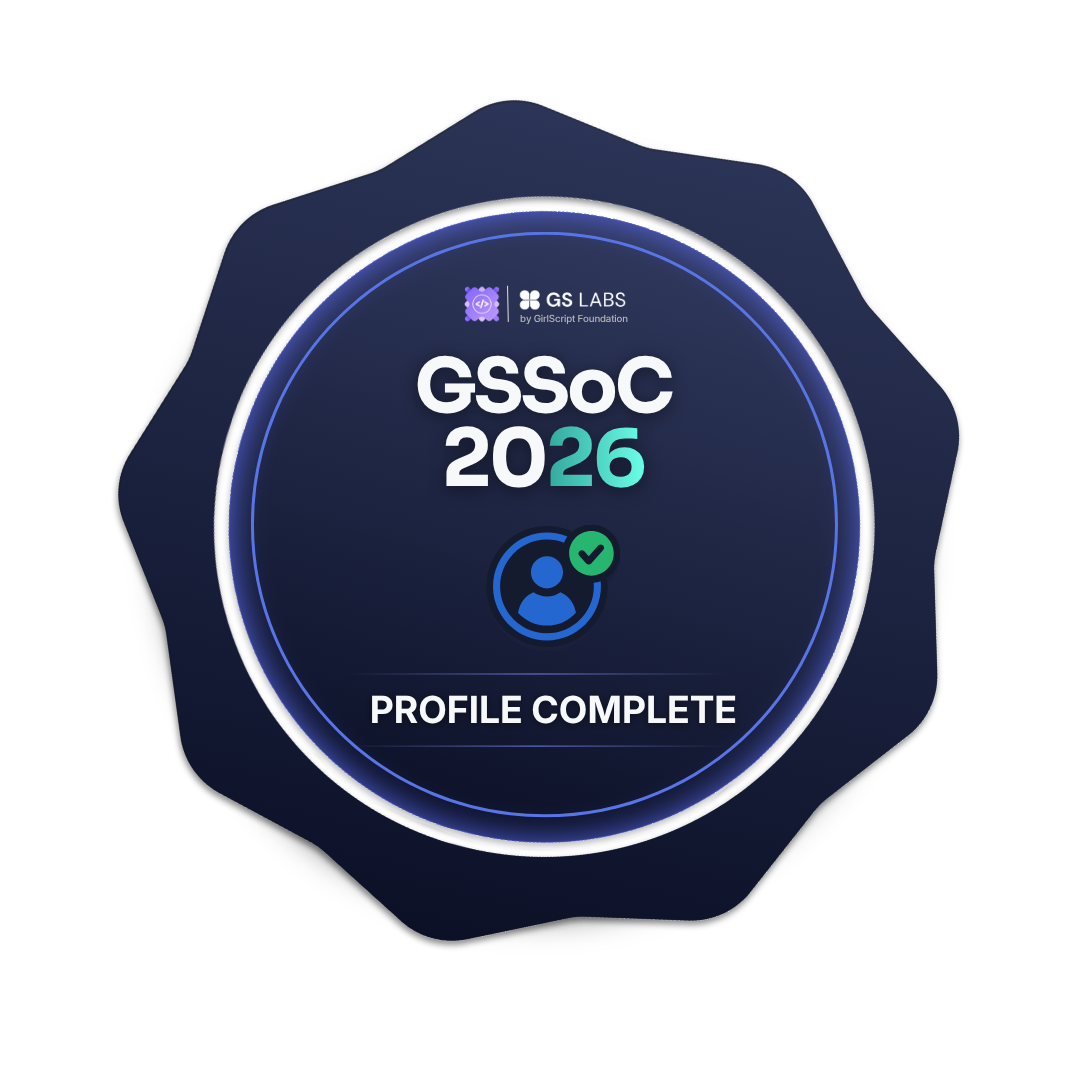 GSSoC Profile Complete Badge