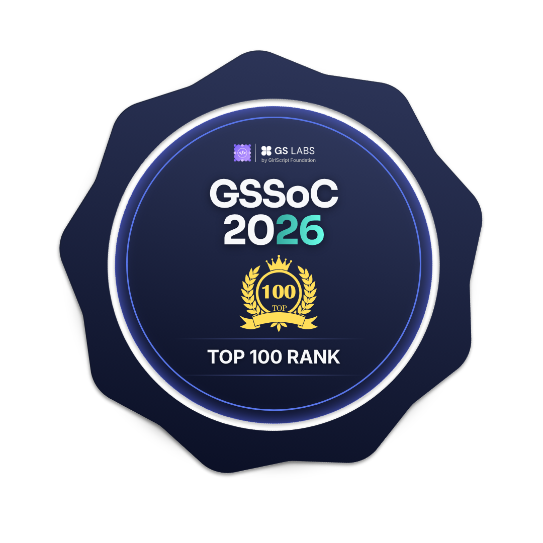 GSSoC Top 100 Badge
