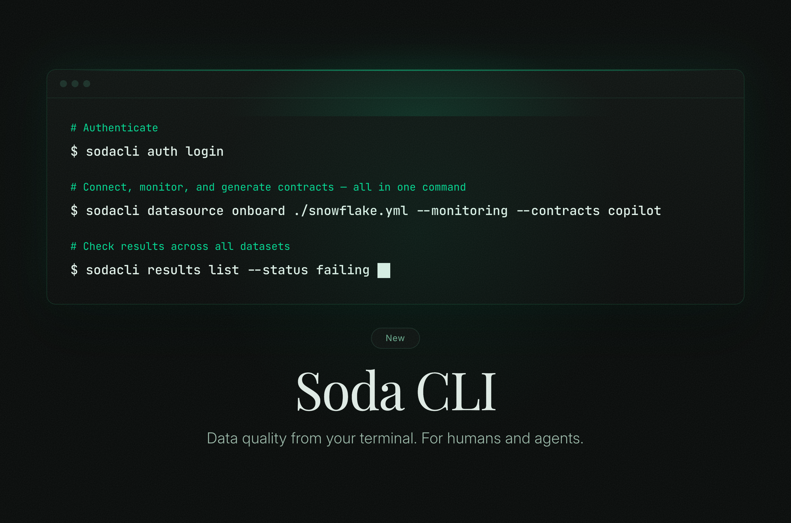 Soda CLI