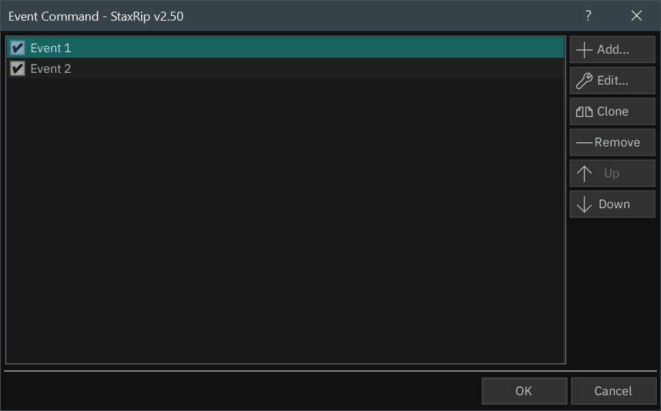 Event Command Editor