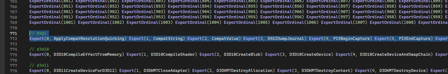New exports pic