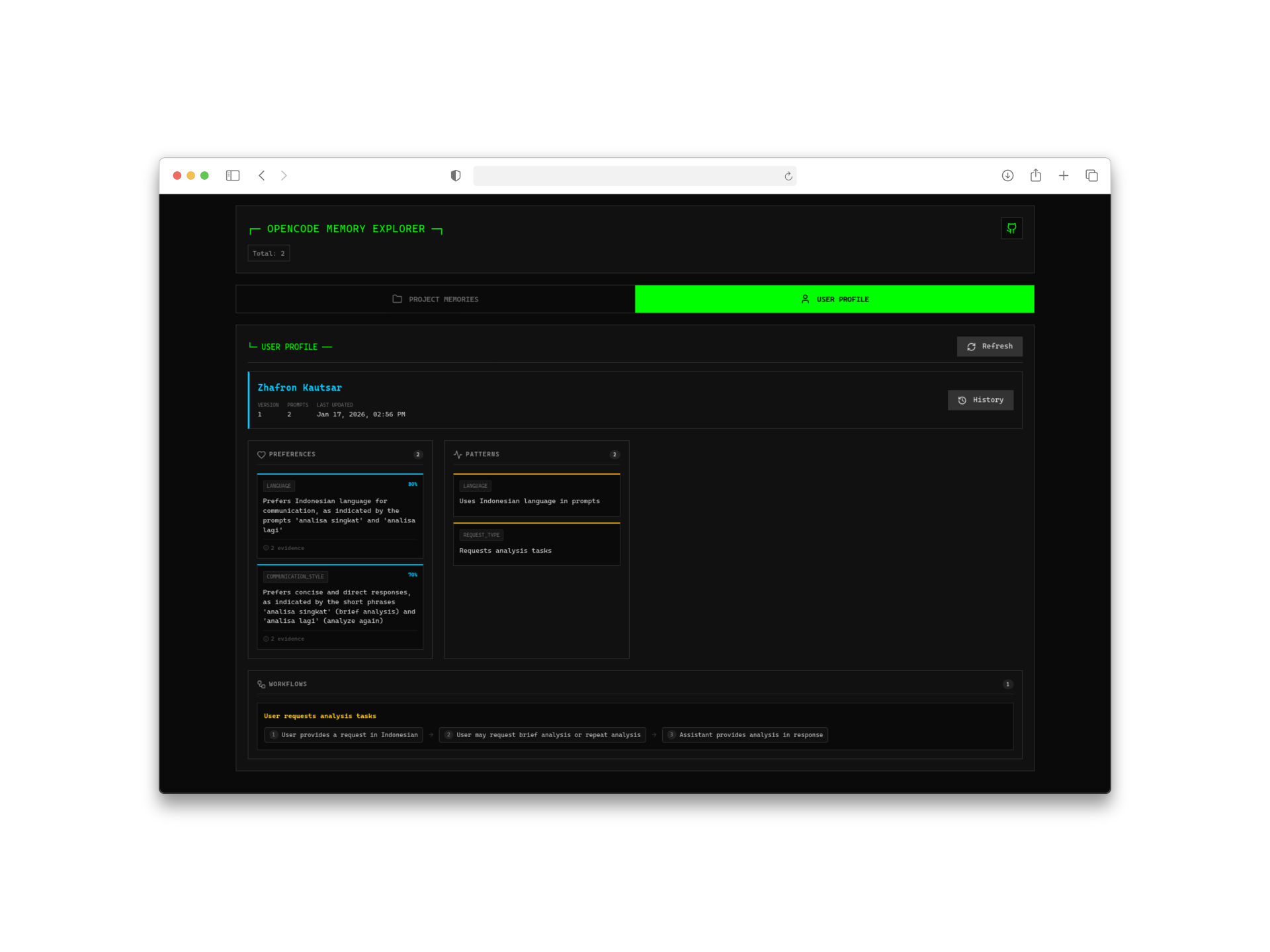 User Profile Viewer
