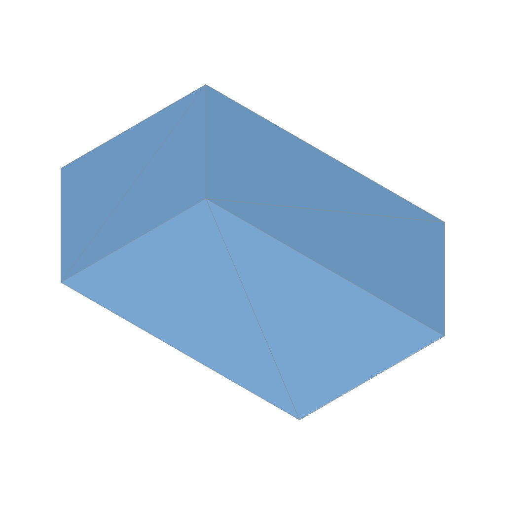 an angled view of a cuboid