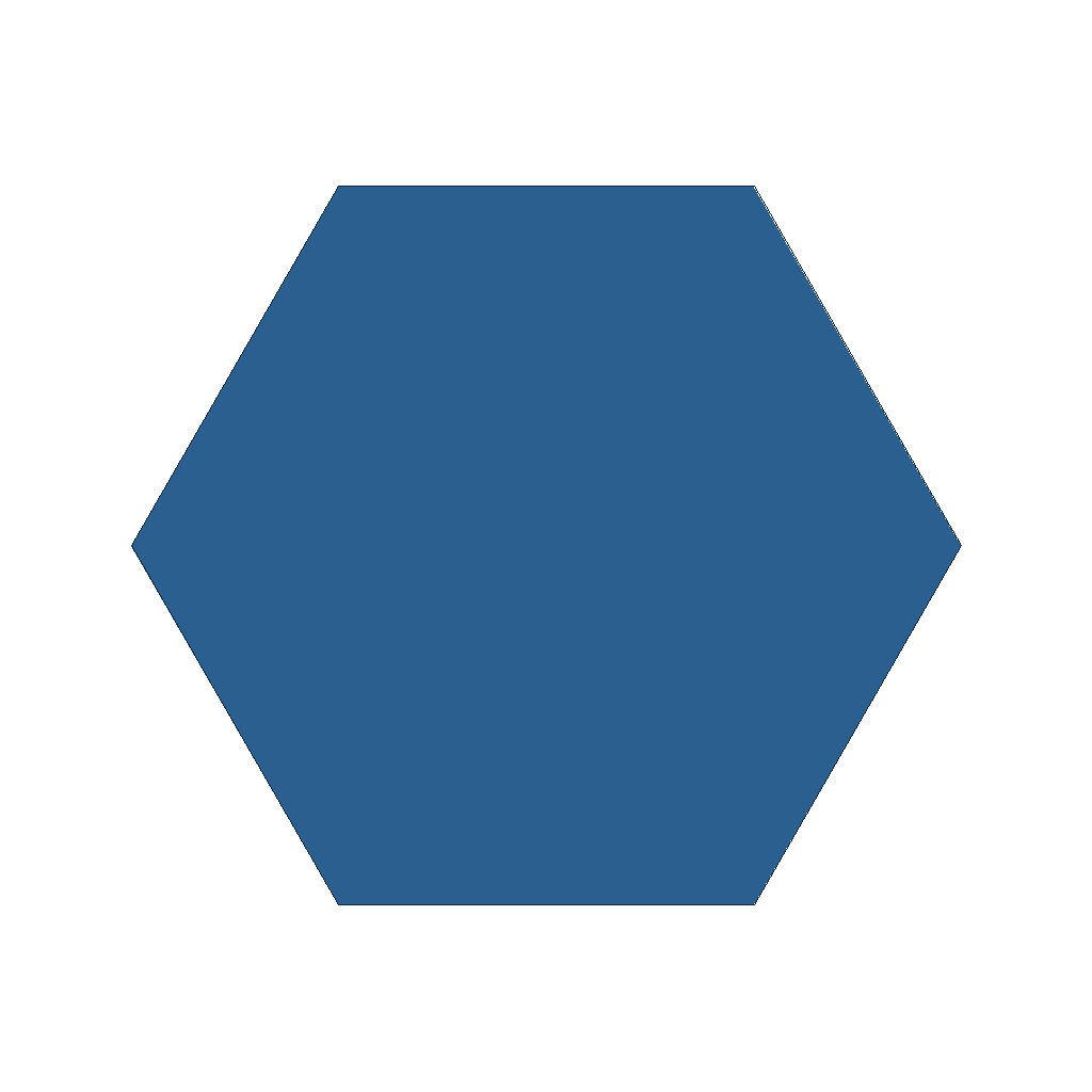 top down view of a 6 sided n-gon