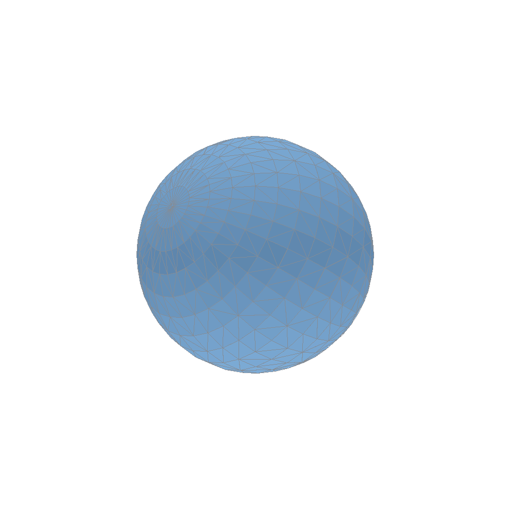 an angled view of a sphere
