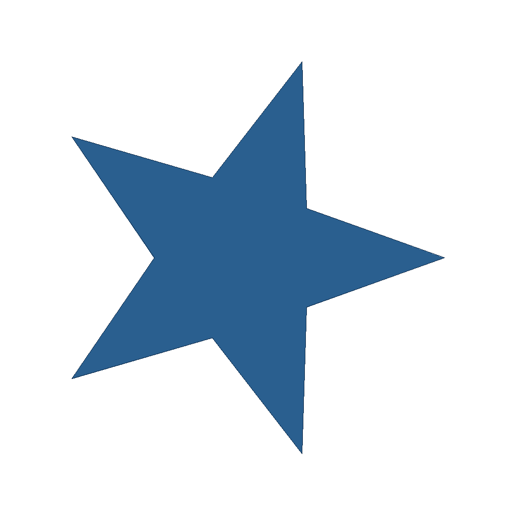 top down view of star