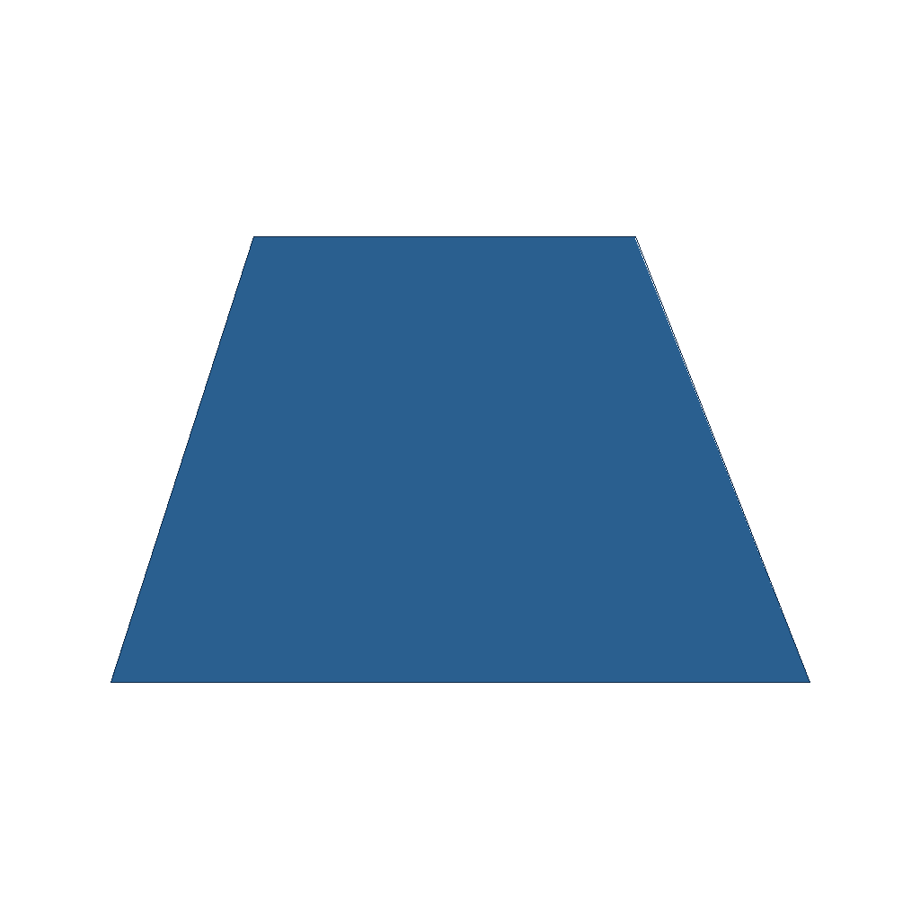top down view of trapezoid