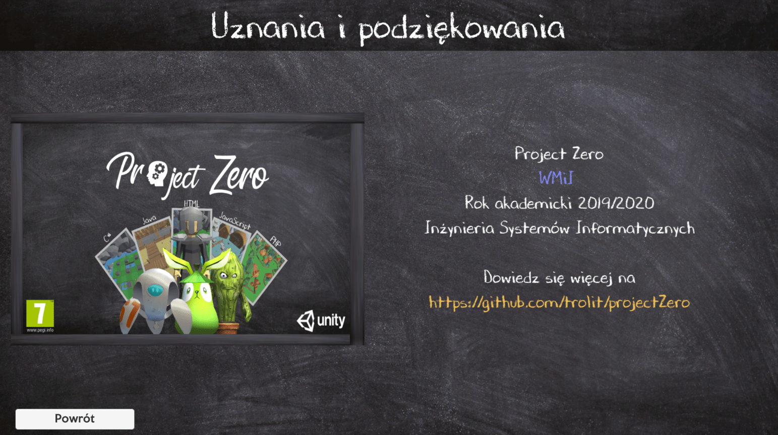 Widok fragmentu ze sceny z uznaniami