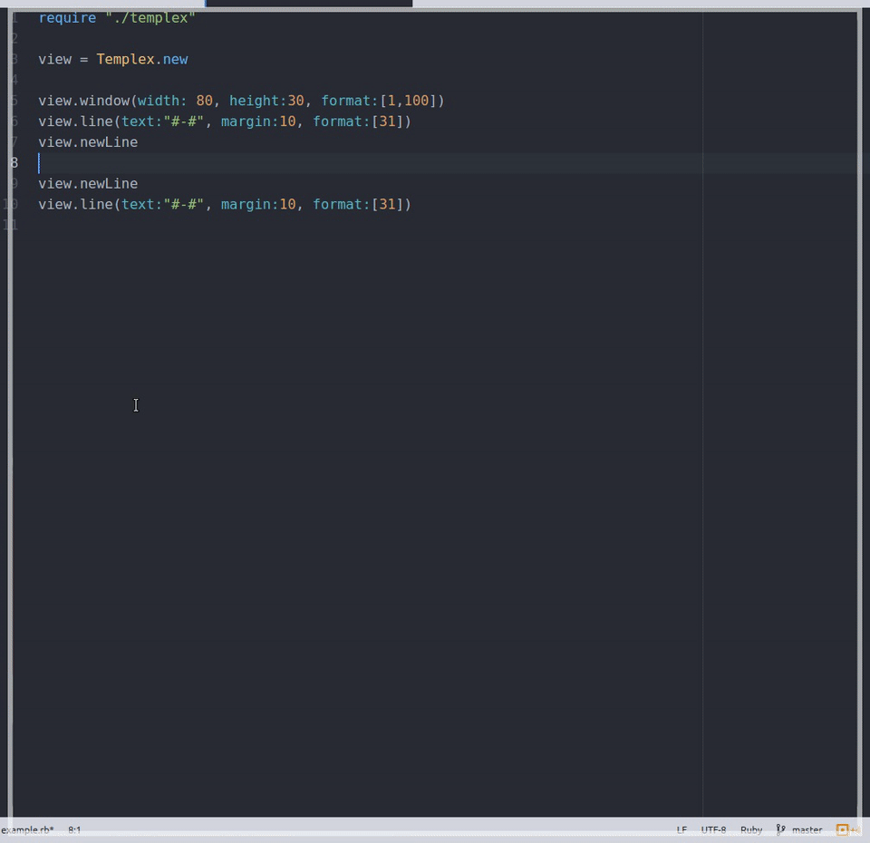 line method example