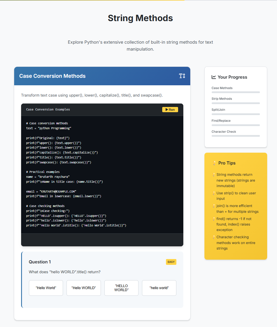 String Methods