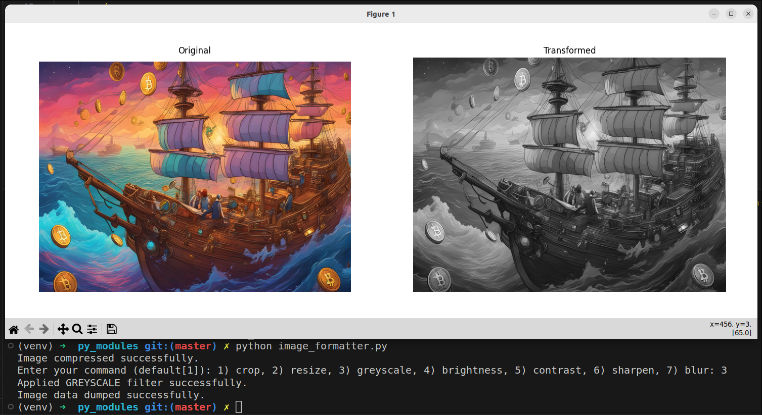 GUI for the pythn_formatter.py