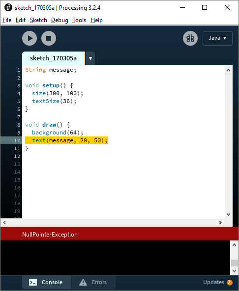 processing editor