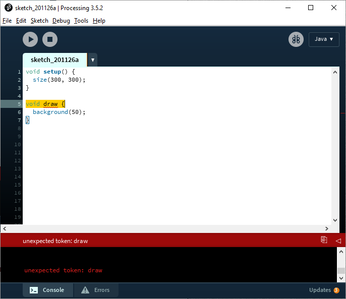 processing editor