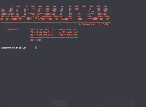 MD5Bruter Demo with Testdata