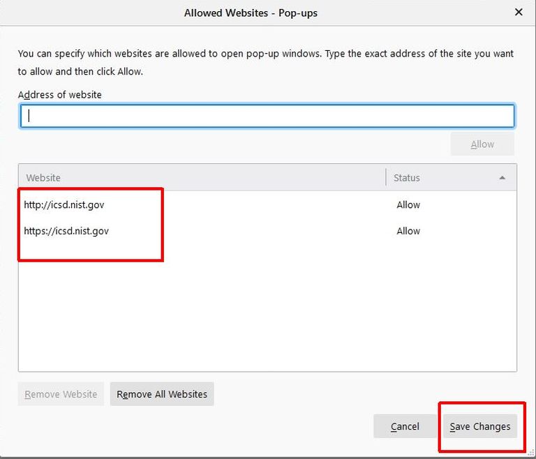 firefox Setting - accept