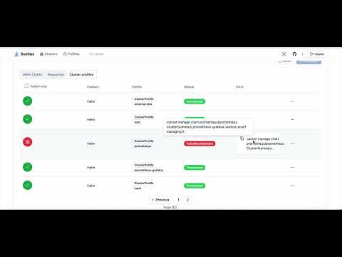 Sveltos Dashboard