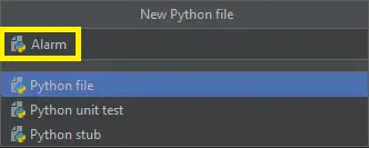 Alarm Clock Using Python File Name