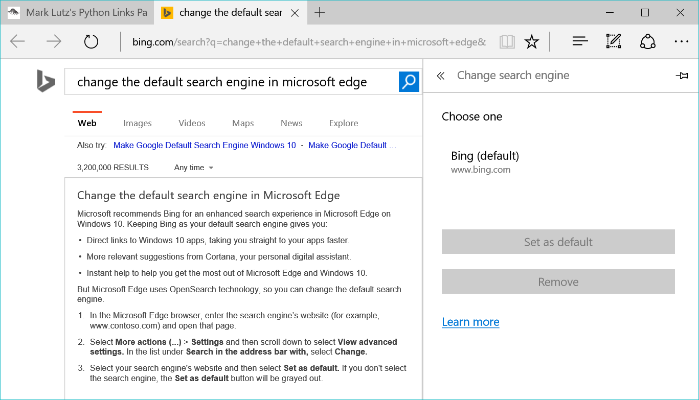 [Search choices?]