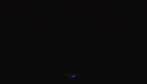 animated gif of fem-presenting person typing on their computer with icons floating on top of their head