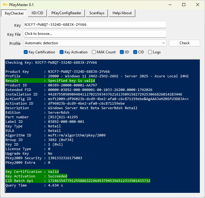 PKeyMaster Keychecker