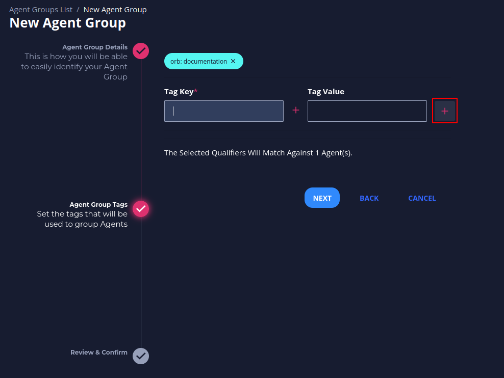 Agent Group Tags