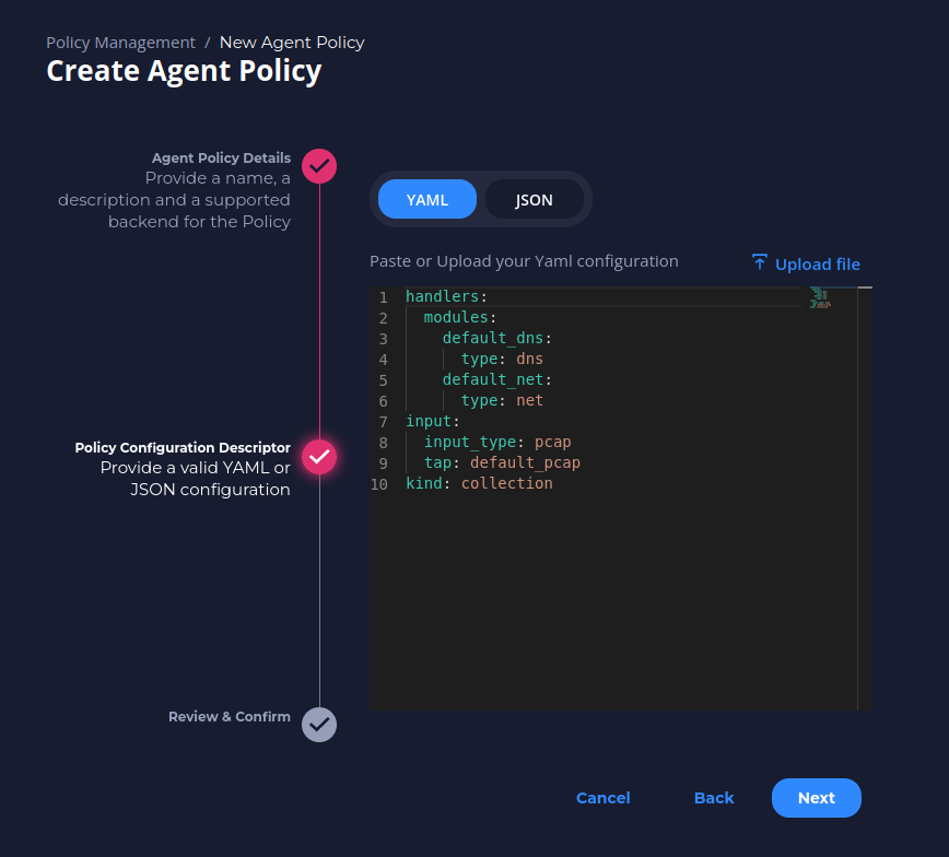 Save Agent Policy