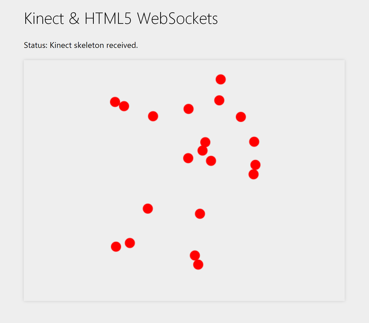 Displaying Kinect skeleton data on an HTML5 canvas