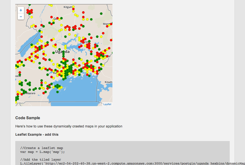 Dynamic Map endpoint alt text