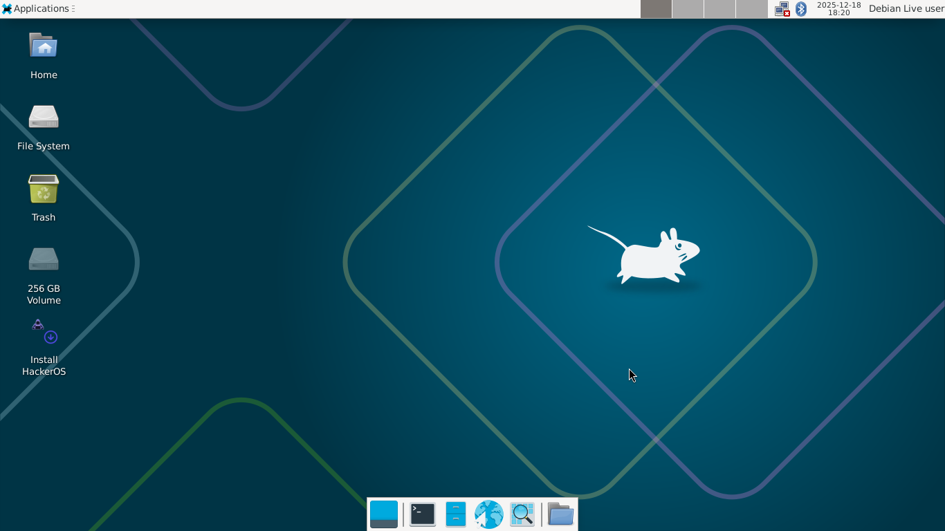 HackerOS Xfce.