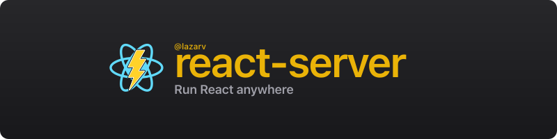 @lazarv/react-server @lazarv/react-server