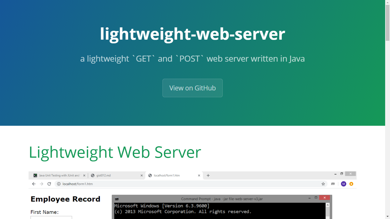 Java Web Server