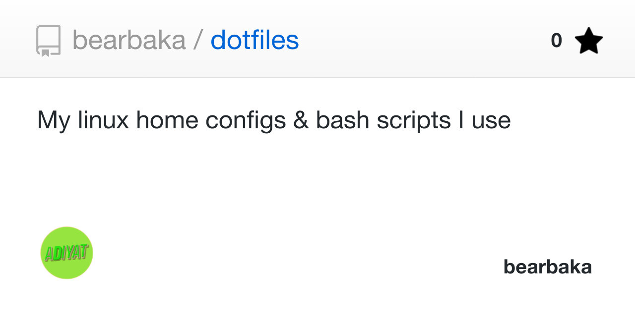 Dotfiles