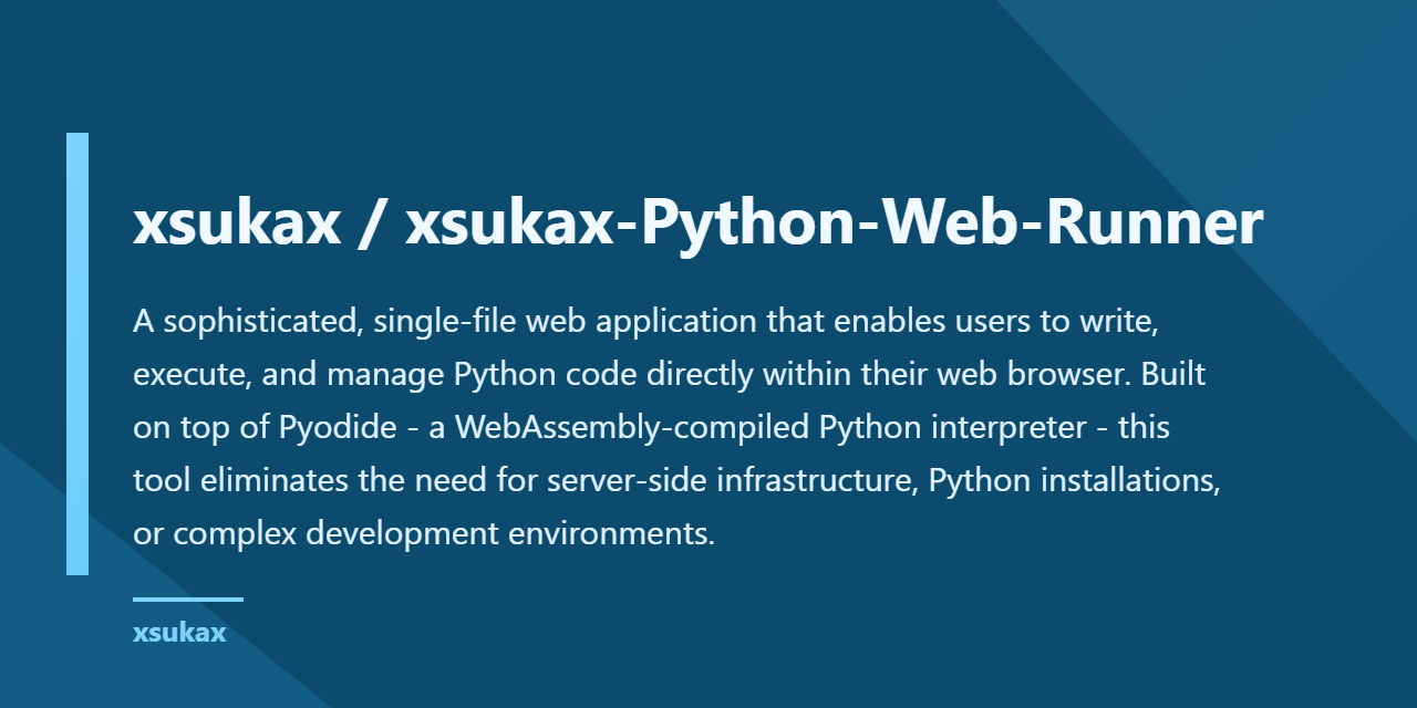 xsukax-Python-Web-Runner