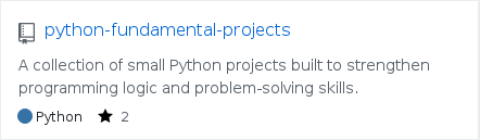 python-fundamental-projects