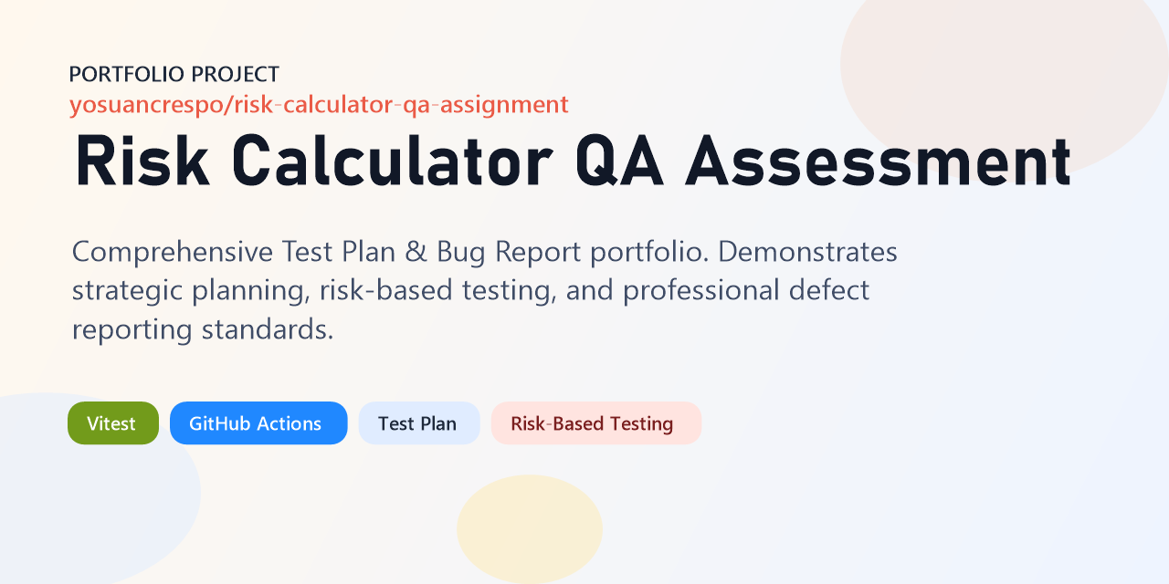 risk-calculator-qa-assignment