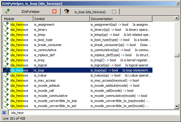 IDAPyHelper