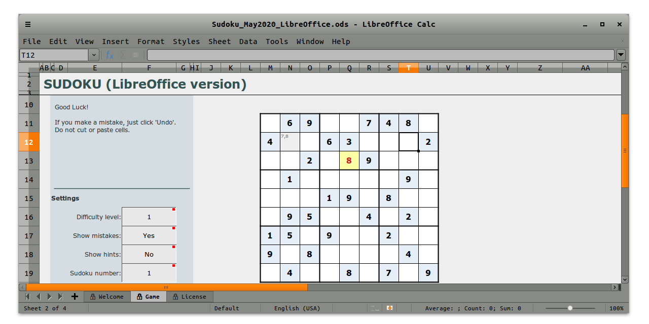 SpreadsheetGames
