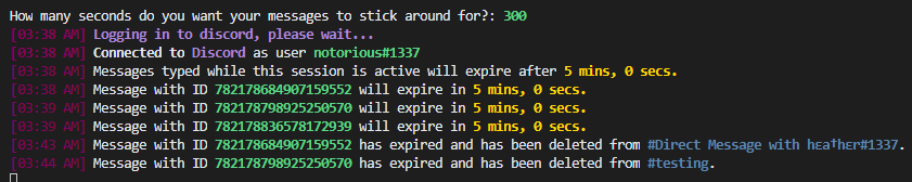 Self-Destructing-Discord-Messages
