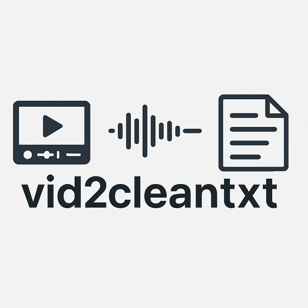 vid2cleantxt