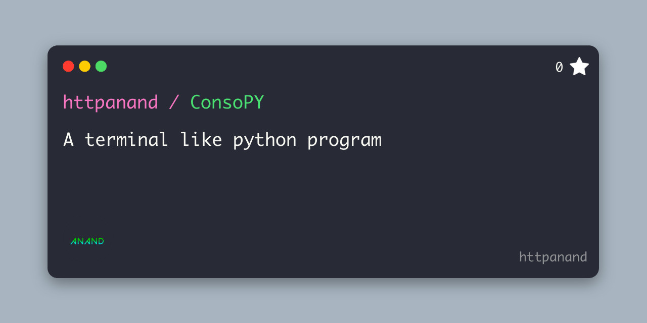 ConsoPY