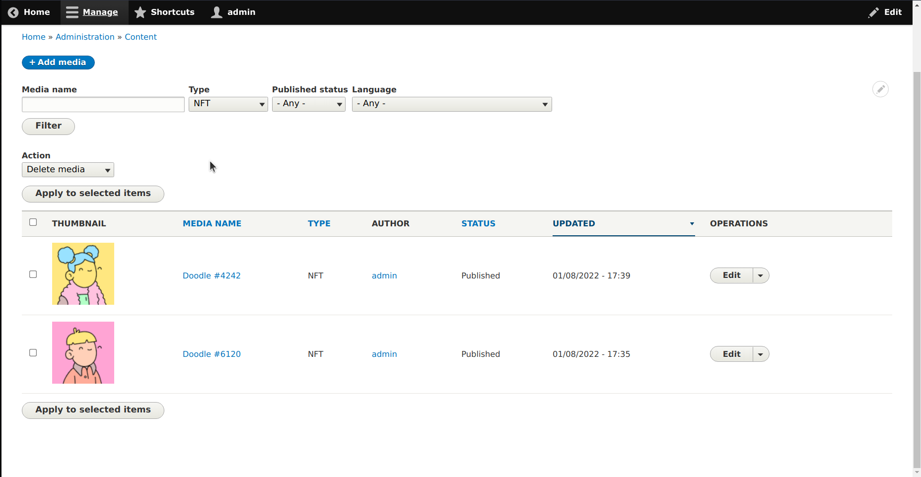 drupal-nft-project