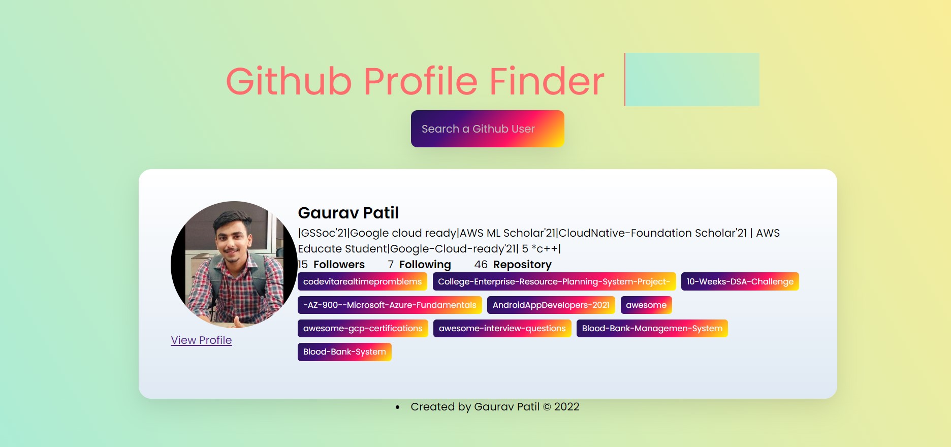 githubprofilefinder