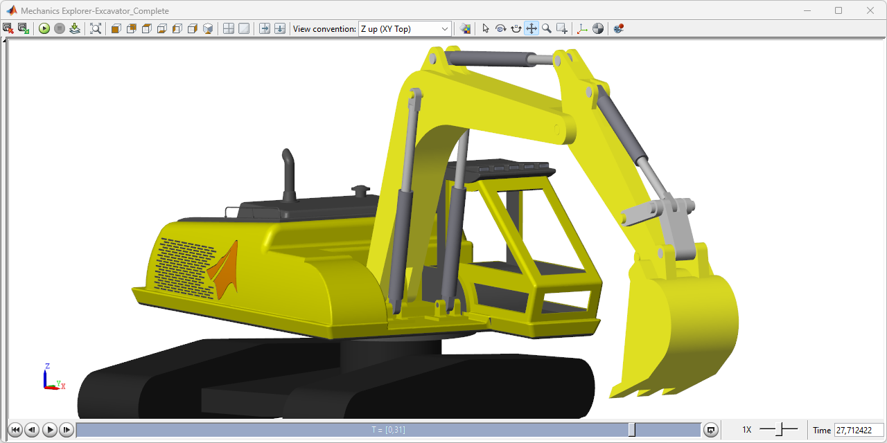 Excavator-Simscape